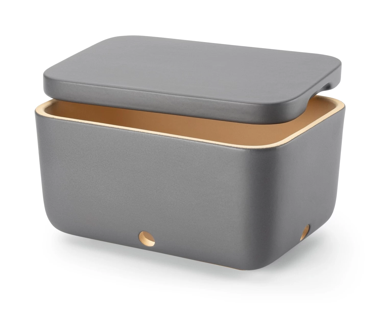 Aardappeldoos Rehau, Mat Grijs, Geglazuurd 2 Aardappeldoos Rehau, Mat Grijs, Geglazuurd - Afbeelding 2