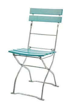 Bier Tuinstoel Essenhout, Turquoise