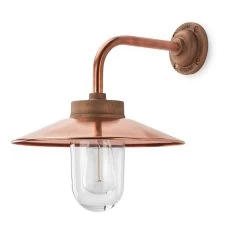 Buitenwandlamp Gegoten Brons En Koper Rechthoekig