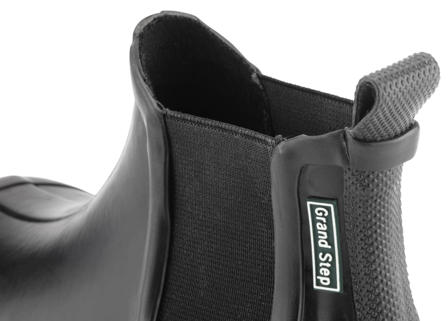 Dames Enkellaars Rubber-rubber, Zwart 3 Dames Enkellaars Rubber-rubber, Zwart - Afbeelding 3