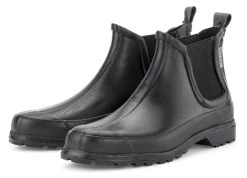 Dames Enkellaars Rubber-rubber, Zwart