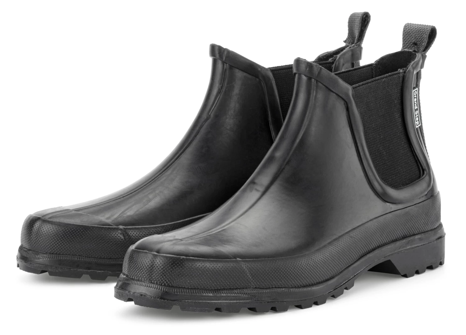 Dames Enkellaars Rubber-rubber, Zwart 1 Dames Enkellaars Rubber-rubber, Zwart