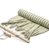 Dubbele Hangmat Katoen, Beige/Groen