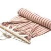 Dubbele Hangmat Katoen, Beige/Rood