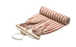Enkele Hangmat Katoen, Beige/Rood -Bekend Tuinmeubel Winkel enkele hangmat katoen 8