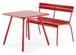 Fermob Kleine Tuinbank Aluminium, Rood -Bekend Tuinmeubel Winkel fermob kleine tuinbank aluminium 3