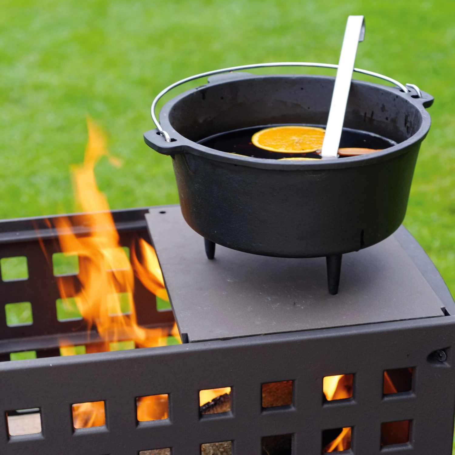 Grillplaat Vuurkorf Gietijzer 4 Grillplaat Vuurkorf Gietijzer - Afbeelding 4