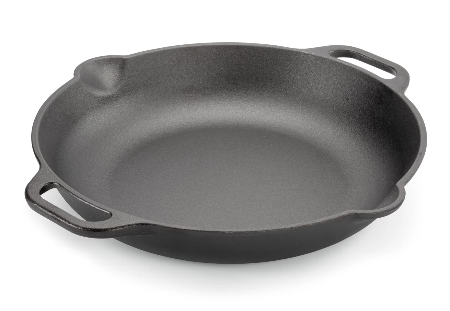 VICTORIA Grote Gietijzeren Pan Met Handgrepen 1 VICTORIA Grote Gietijzeren Pan Met Handgrepen