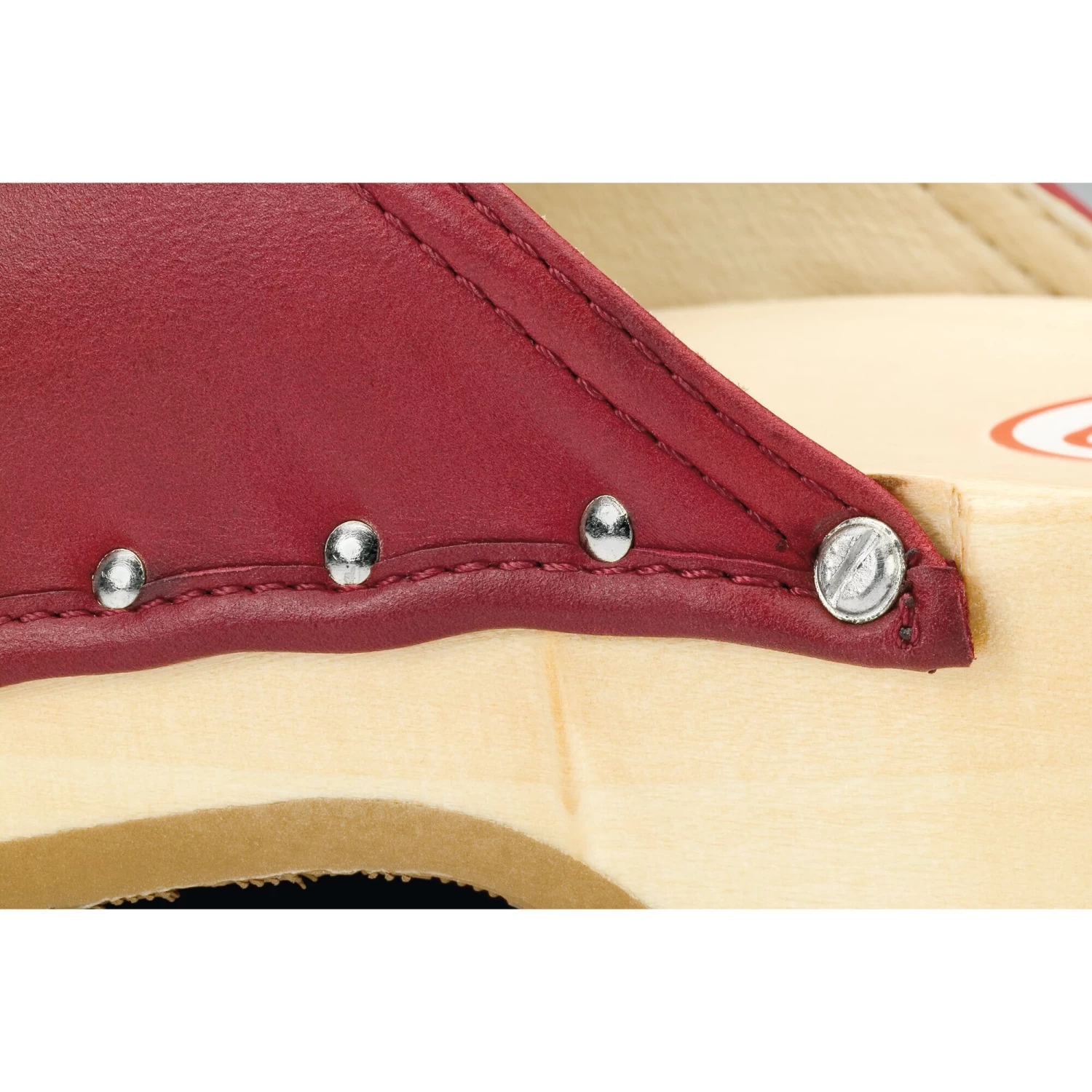 Houten Schoen Nappa, Red 4 Houten Schoen Nappa, Red - Afbeelding 4