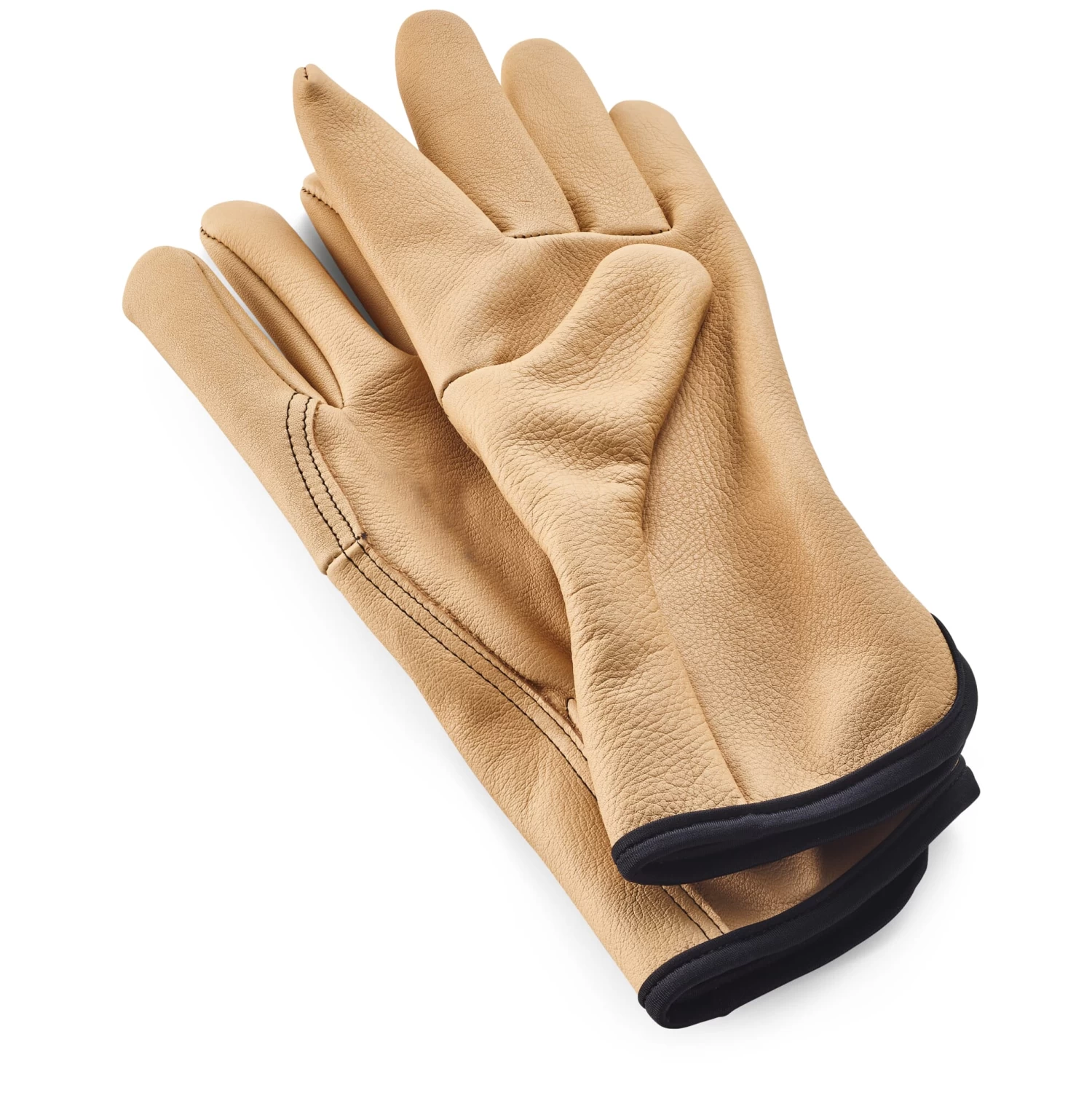 Leren Tuinhandschoen, Oker 2 Leren Tuinhandschoen, Oker - Afbeelding 2