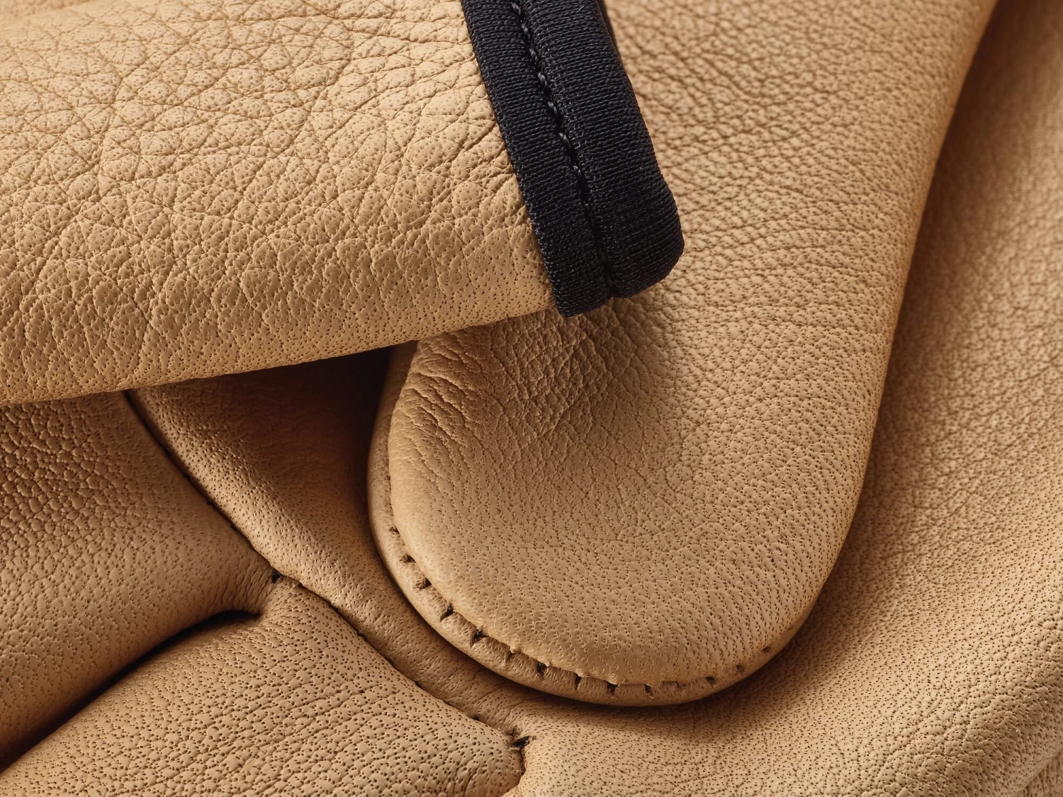 Leren Tuinhandschoen, Oker 3 Leren Tuinhandschoen, Oker - Afbeelding 3