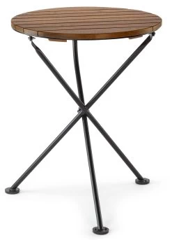 Opvouwbare Balkontafel Houten Steun, Braungeglazuurd