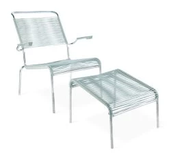 Poef Säntis, Thermisch Verzinkt, Pastelgroen RAL D 120 70 10 -Bekend Tuinmeubel Winkel poef saentis thermisch verzinkt 2