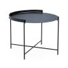 Rand Bijzettafel, Middel, Zwart/Zwart