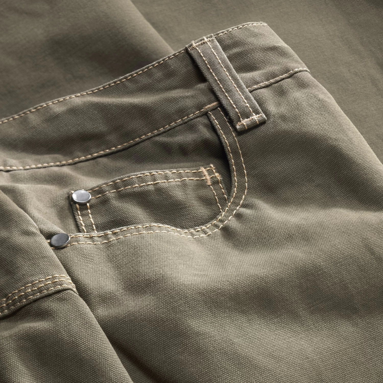 Rofa Dames Werkbroek Katoen Canvas, Olive 3 Rofa Dames Werkbroek Katoen Canvas, Olive - Afbeelding 3