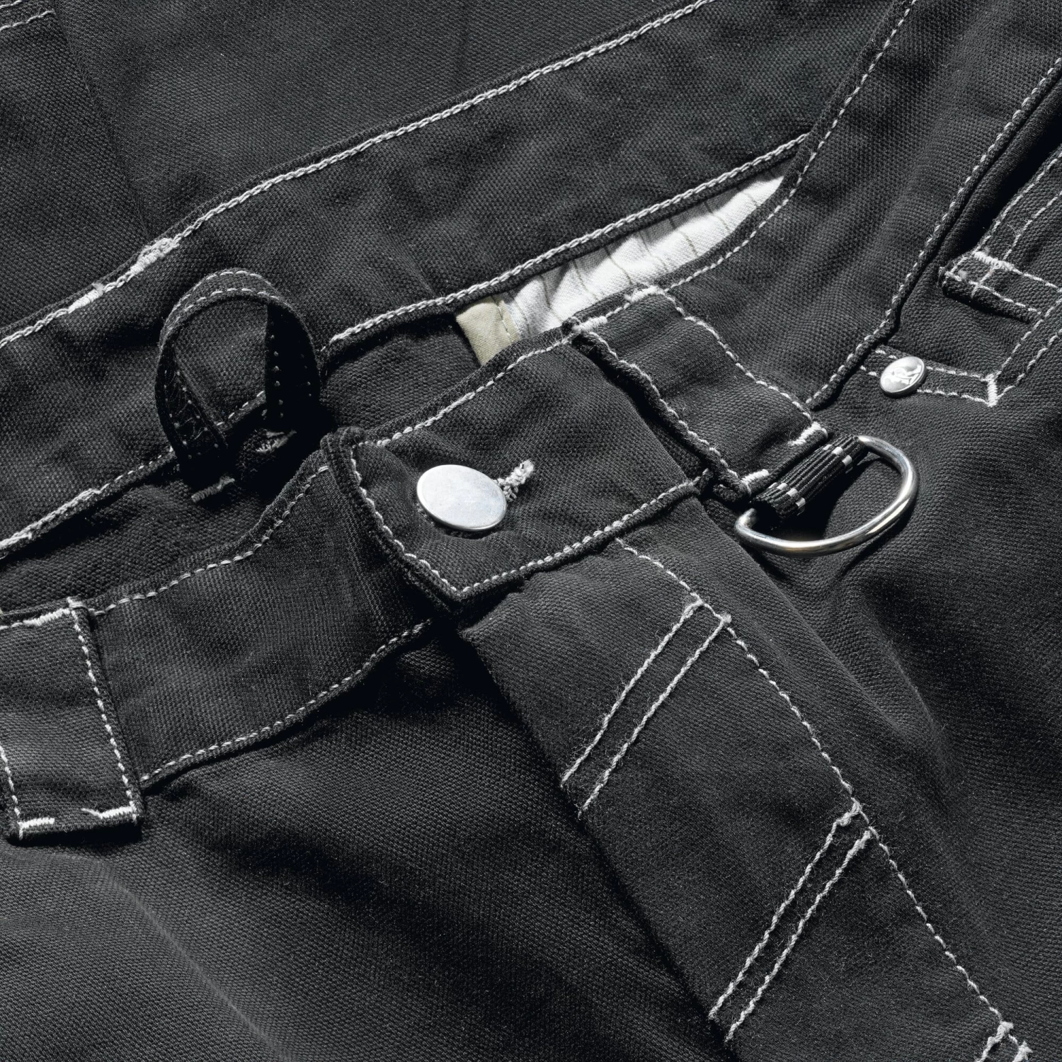 Rofa Heren Werkbroek Katoen Canvas, Zwart 3 Rofa Heren Werkbroek Katoen Canvas, Zwart - Afbeelding 3