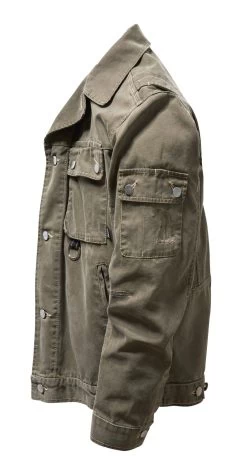 Rofa Heren Werkjas Katoen Canvas, Olive 7 Rofa Heren Werkjas Katoen Canvas, Olive -Bekend Tuinmeubel Winkel rofa heren werkjas katoen canvas 2