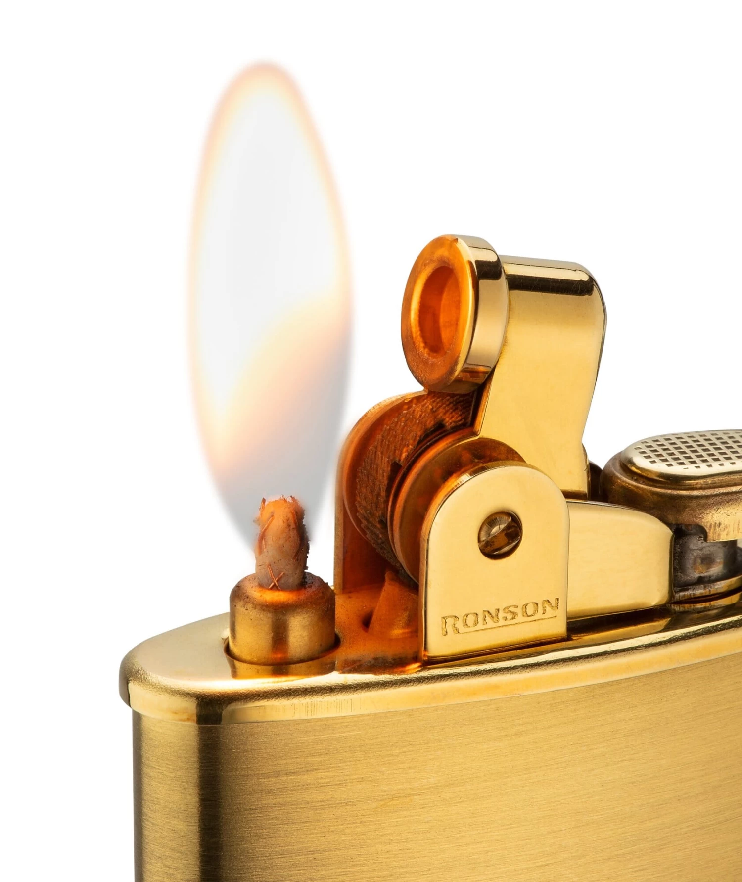 Ronson Benzine Aansteker Messing 2 Ronson Benzine Aansteker Messing - Afbeelding 2