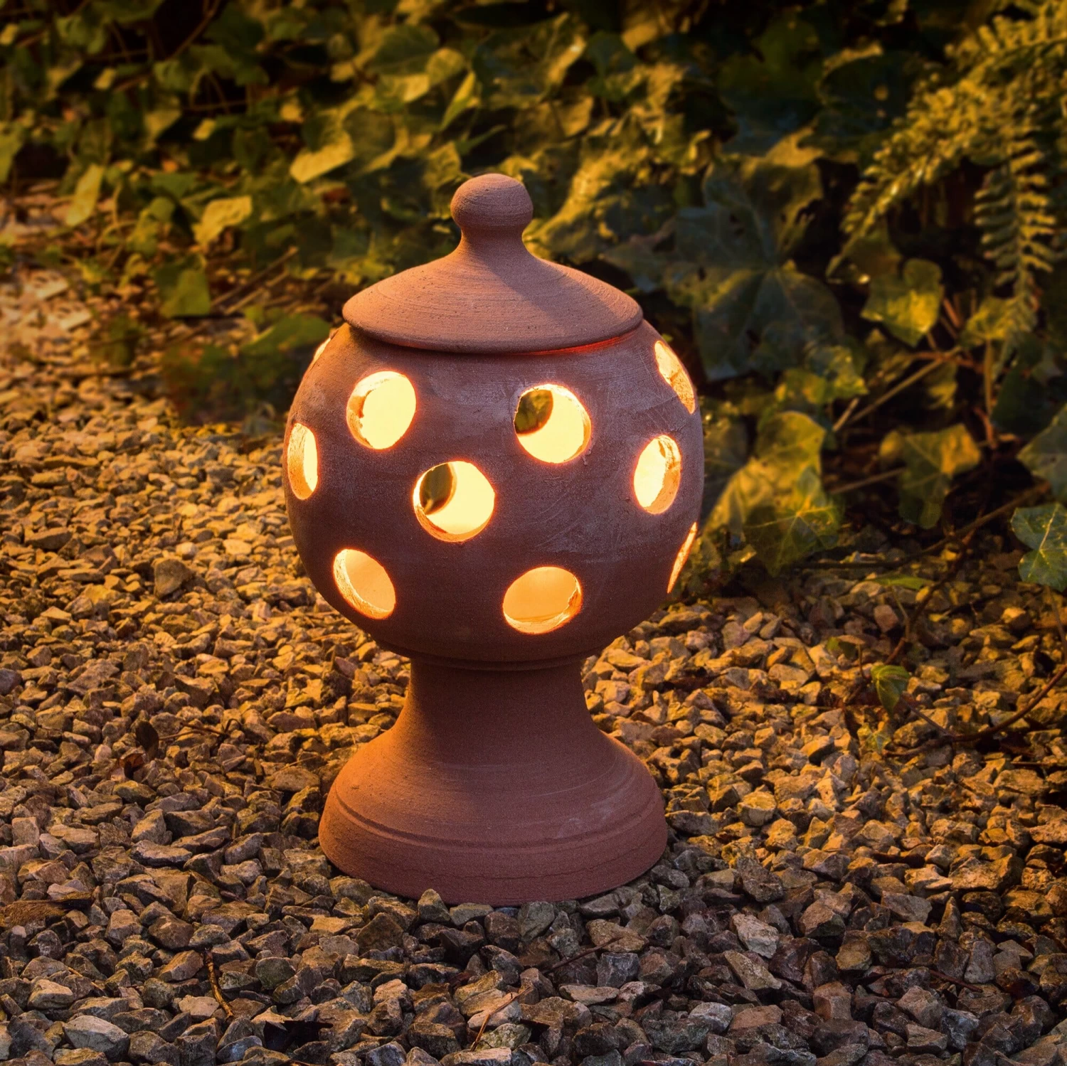 Tuinlantaarn Terracotta 3 Tuinlantaarn Terracotta - Afbeelding 3