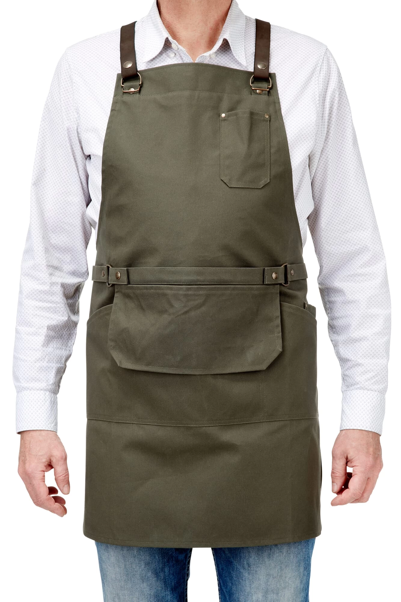 Tuinschort Gewaxt Katoen 5 Tuinschort Gewaxt Katoen - Afbeelding 5