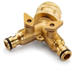 Tweewegklep Messing