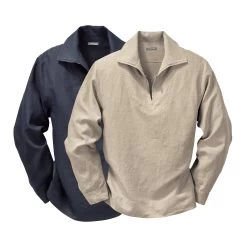 Vissershemd Linnen, Blauw -Bekend Tuinmeubel Winkel vissershemd linnen 2