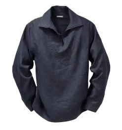 Vissershemd Linnen, Blauw