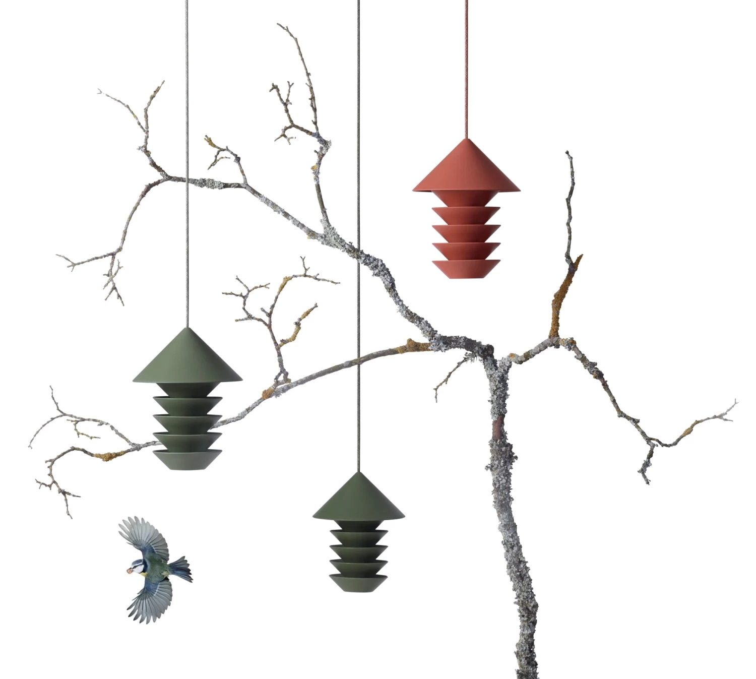 Vogelvoederhuisje Vogelsilo, Groen 4 Vogelvoederhuisje Vogelsilo, Groen - Afbeelding 4