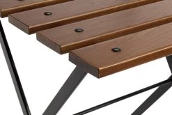 Vouwstoel Staal Met Houten Steun, Bruin -Bekend Tuinmeubel Winkel vouwstoel staal houten steun 2
