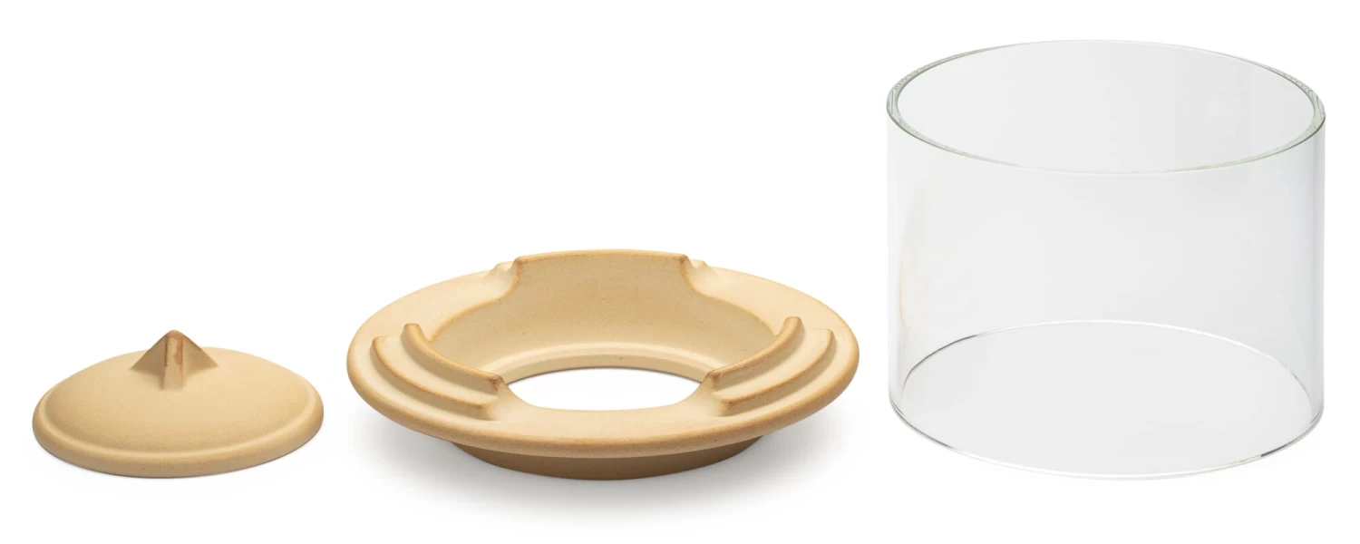 Windlicht Opzetstuk Voor Grote Wasbrander® Keramisch, Natuur 1 Windlicht Opzetstuk Voor Grote Wasbrander® Keramisch, Natuur